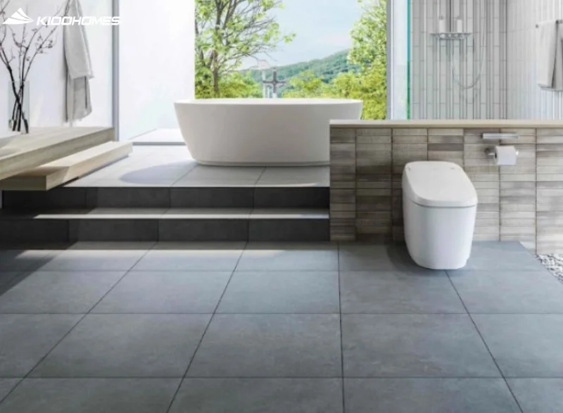 Gạch ốp lát INAX Nhật Bản vân đá là giải pháp lý tưởng để tạo nên phòng tắm sang trọng
