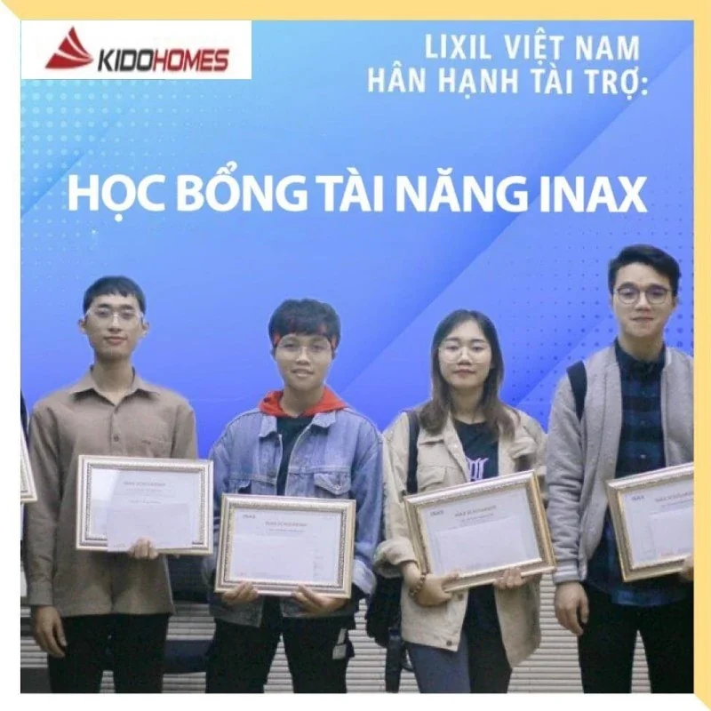 Trao học bổng tài năng Inax cho sinh viên đoạt giải 