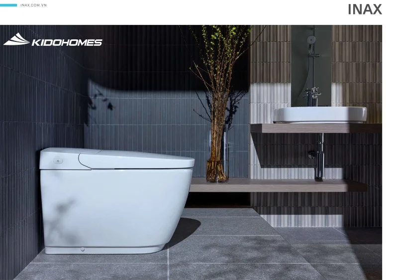 INAX AC-816VN SARAS - Bồn cầu thông minh tích hợp, all-in-one cho 2026