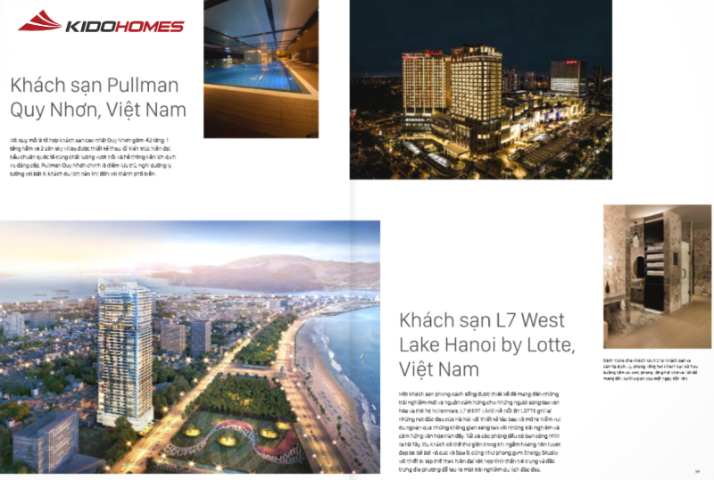 Những dự án lớn đã sử dụng thiết bị vệ sinh INAX thành công: Khách sạn Pullma Quy Nhơn, Việt Nam