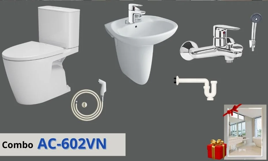 Giải pháp tối ưu không gian - INAX AC-602VN + L-312VFC + BFV-615S