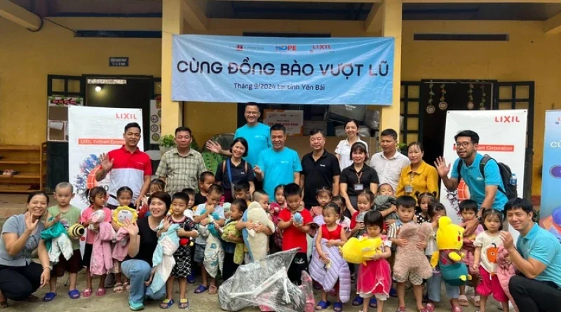 Inax Lixil chung tay đưa trẻ em Yên Bái trở lại trường sau lũ – Hành trình cùng vững bước tương lai 