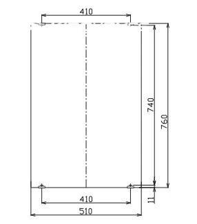 Hình ảnh kỹ thuật Gương phòng tắm INAX KF-5075VA