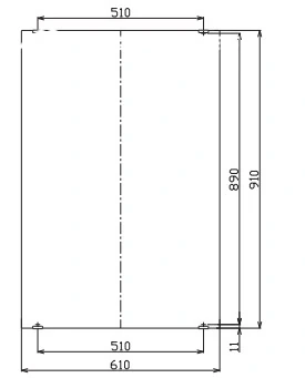 Hình ảnh kỹ thuật Gương phòng tắm INAX KF-6090VA