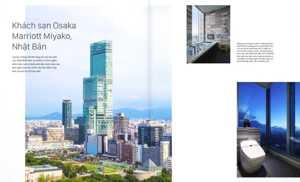 Khách sạn Osaka Nhật Bản sử dụng thiết bị vệ sinh Inax