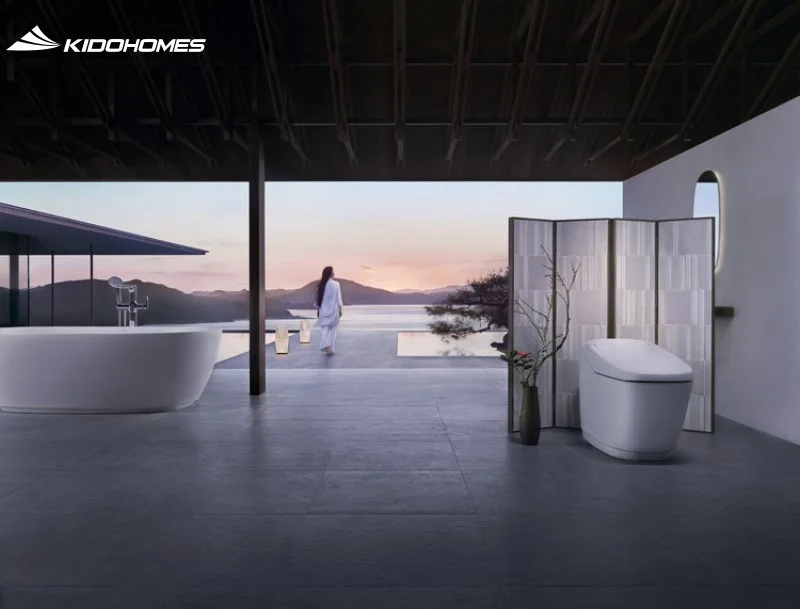 Kích thước nhà vệ sinh phòng tắm master từ 5m² trở lên