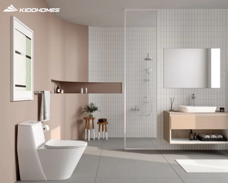 Kích thước nhà vệ sinh trung bình 4-6m²