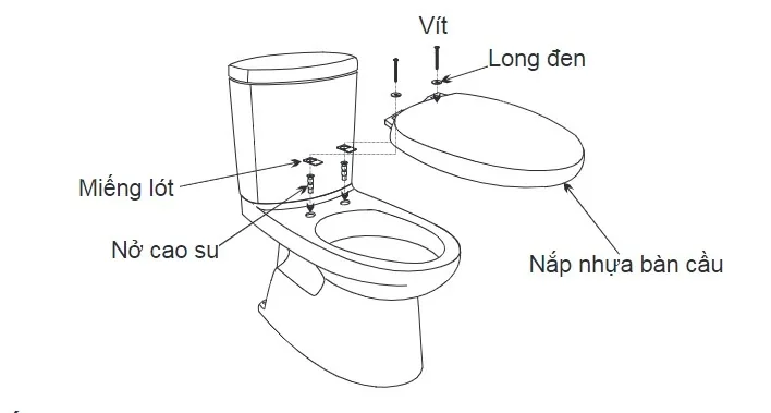 Hướng dẫn lắp bồn cầu 2 khối tại nhà đơn giản, dễ dàng thực hiện 11 lap dat 10