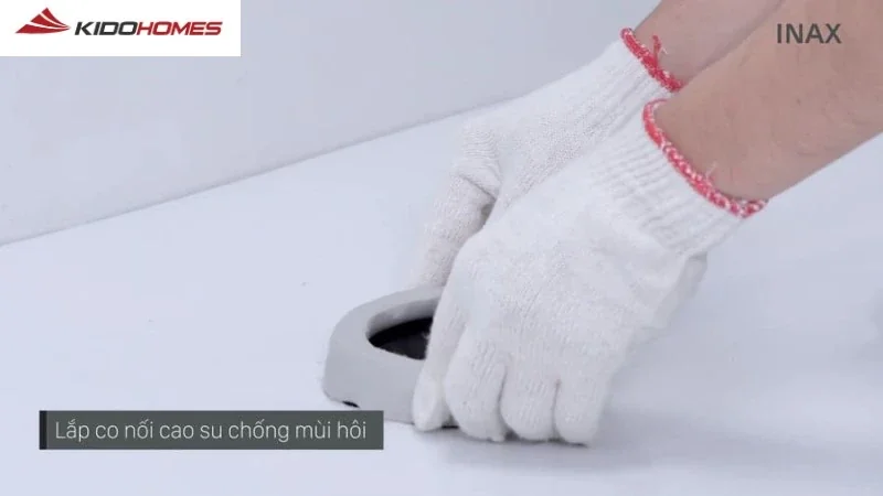 Lắp đặt đệm cao su nối sàn