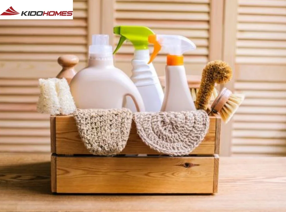 Mẹo làm sạch phòng tắm trong 1 phút: Bí quyết cho không gian luôn sạch sẽ, thơm tho 2 các vật dụng vệ sinh phòng tắm đơn giản