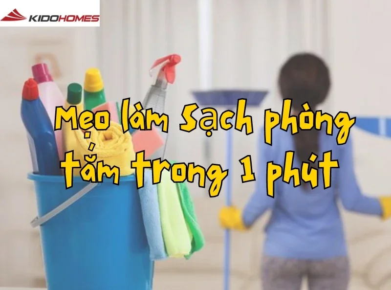 Mẹo làm sạch phòng tắm trong 1 phút: Bí quyết cho không gian luôn sạch sẽ, thơm tho 1 Mẹo làm sạch phòng tắm trong 1 phút