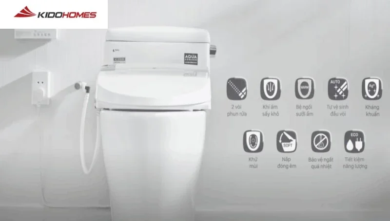 Nắp rửa điện tử Inax tích hợp nhiều tính năng hiện đại và tiện ích thông minh Nắp rửa điện tử Inax tích hợp nhiều tính năng hiện đại và tiện ích thông minh