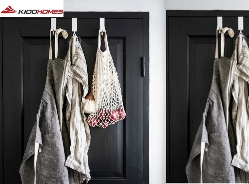 Những thứ khiến phòng tắm trông bừa bộn 6 Áo choàng, khăn tắm treo trên cửa