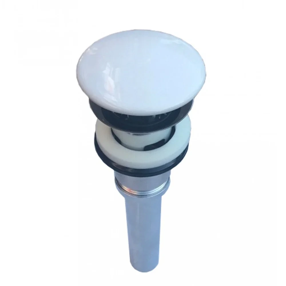 Cận cảnh đầu chặn sứ và gioăng cao su của nút chặn nước INAX 0014068-WC