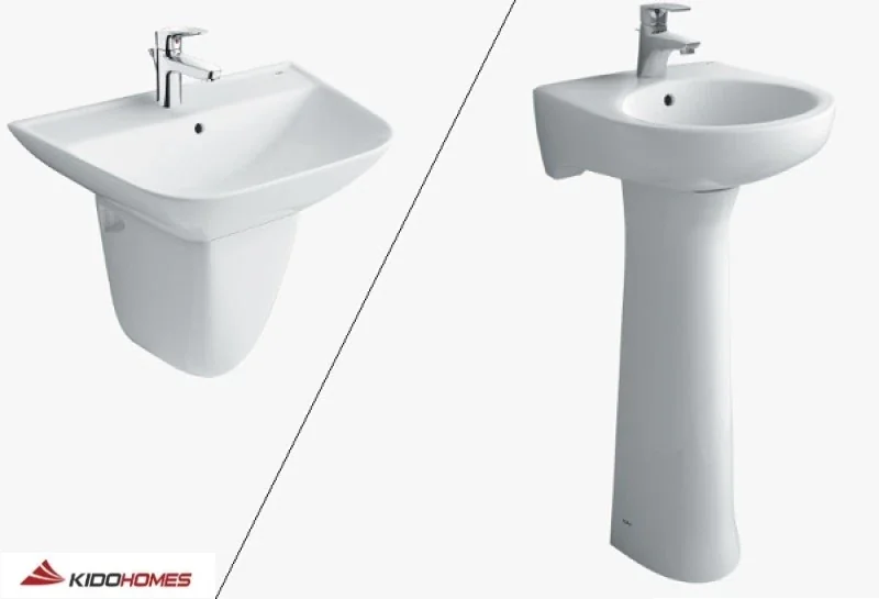 Phân loại chậu rửa mặt treo tường Inax