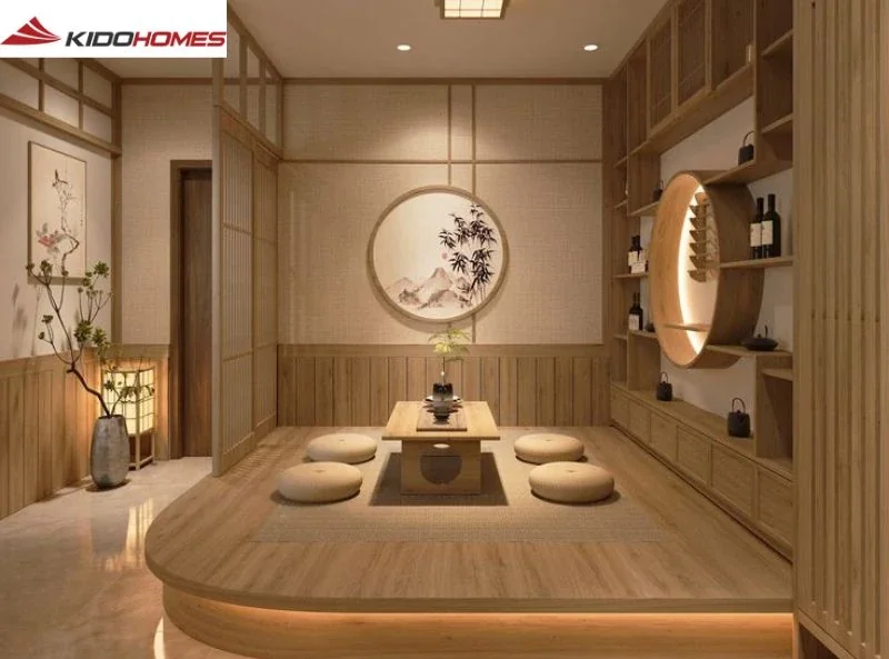 Phong cách tối giản trong thiết kế nội thất Nhật Bản – Vẻ đẹp của sự đơn giản 3 Phòng khách tối giản