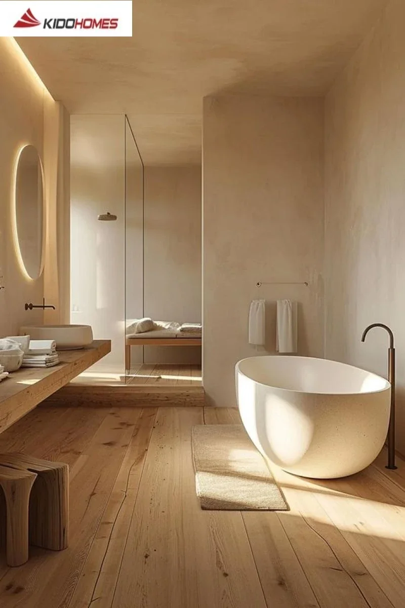 Phòng tắm màu sắc nhẹ nhàng Phòng tắm màu sắc nhẹ nhàng