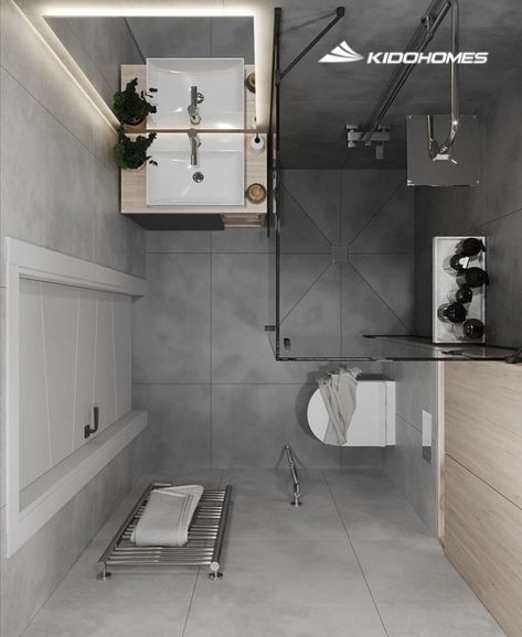 20+ Mẫu phòng tắm nhỏ 3m2 đang là xu hướng hiện nay 27 Phòng tắm nhỏ 3m²