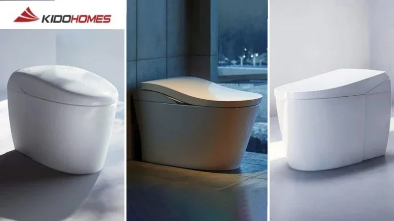 Phòng tắm với bồn cầu thông minh