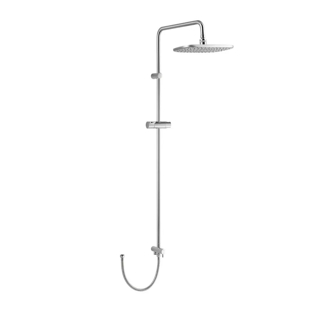 Sen cây tắm đứng INAX BFV-CL3 thân mảnh mạ crom, bát sen chữ nhật lớn và dây sen dài 500 mm