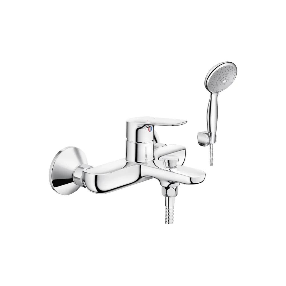 Ảnh sản phẩm bộ sen tắm INAX BFV-1403S-3C thân đồng mạ Niken Crom kèm tay sen tăng áp 3C