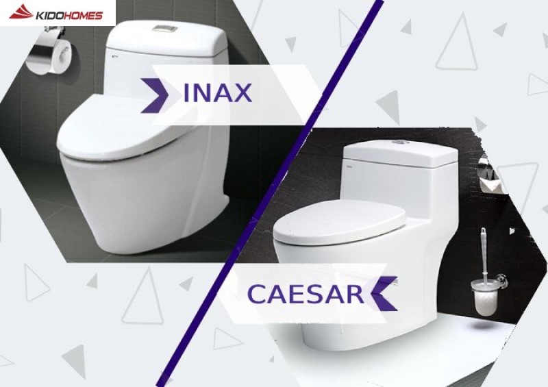 So sánh thiết bị vệ sinh Inax và Caesar