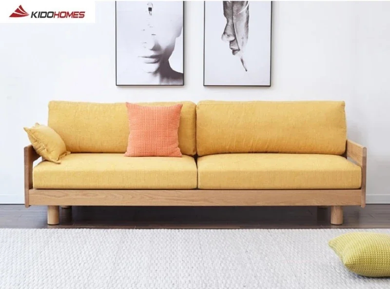 Mẫu sofa gỗ nhỏ gọn cho phòng khách nhỏ