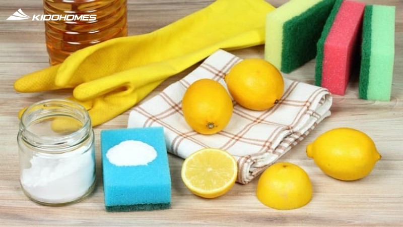 Cách tẩy trắng nắp nhựa bồn cầu bị ố vàng hiệu quả bằng baking soda và giấm