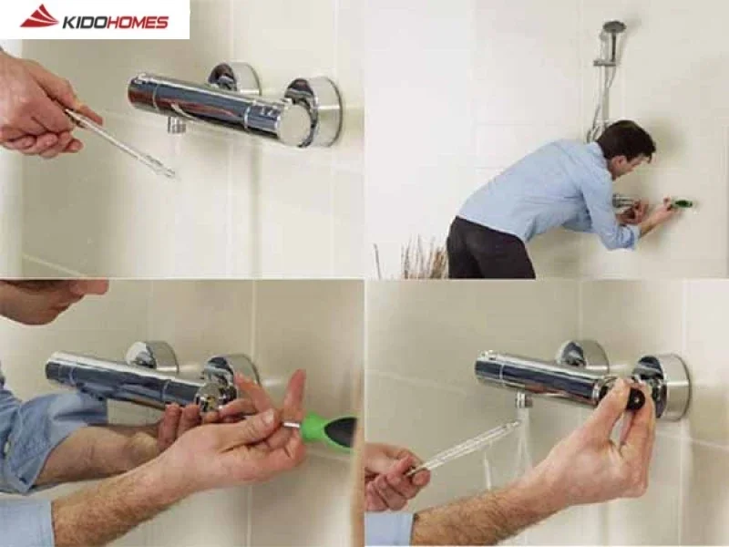 Thao tác sửa chữa sen tắm Inax cần thực hiện nhẹ nhàng Thao tác sửa chữa sen tắm Inax cần thực hiện nhẹ nhàng