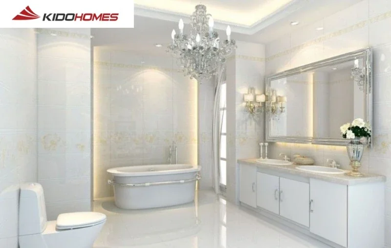 Mức giá đầu tư thiết bị vệ sinh tân cổ điển khá phù hopwh với nhiều công trình