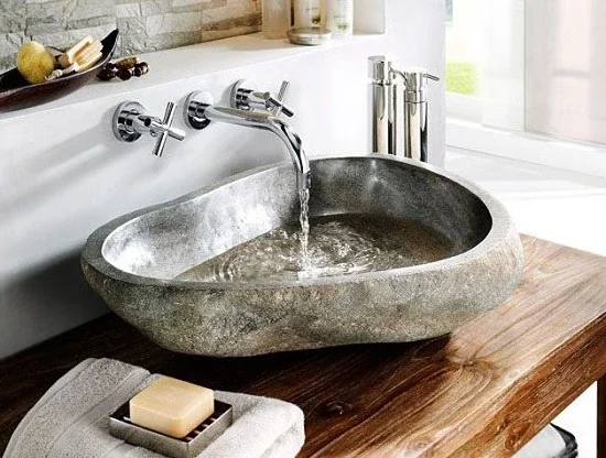 Thiết kế lạ mắt với chậu lavabo