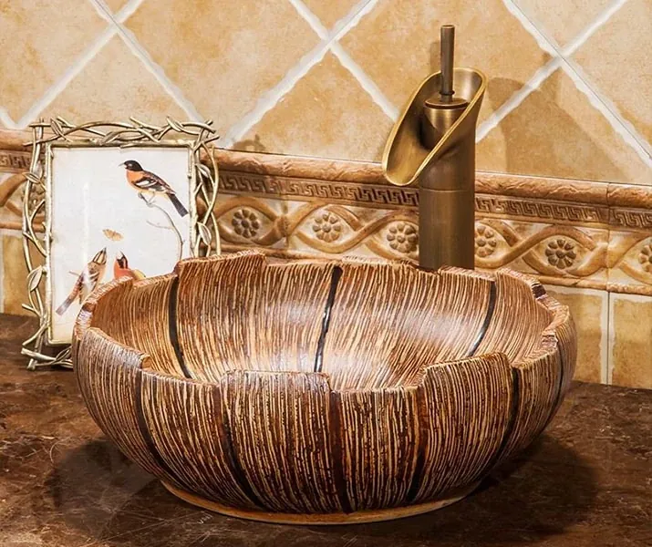 thiet ke la mat voi chau lavabo