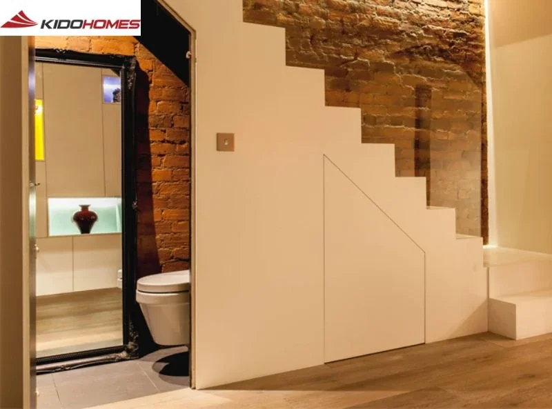 Thiết kế nhà vệ sinh dưới chân cầu thang – tối ưu không gian sống!