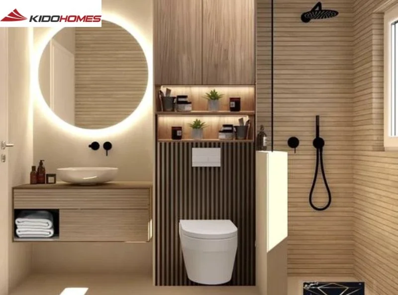 Cách thiết kế phòng tắm nhỏ 5m2 hiện đại, tiện nghi