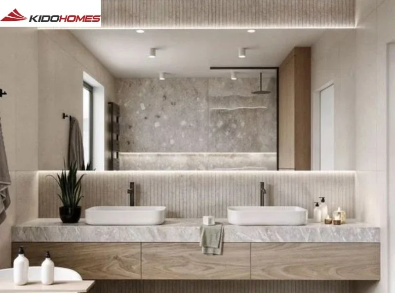 Cách thiết kế phòng tắm nhỏ 5m2 hiện đại, tiện nghi