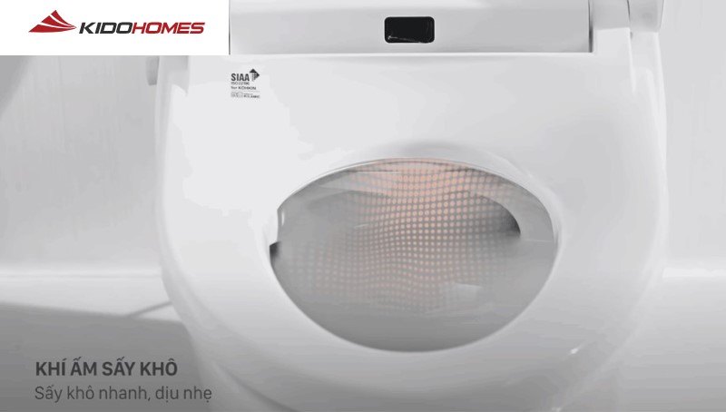 Những tính năng vượt trội của nắp bồn cầu điện tử INAX: tính năng khí ấm sấy khô