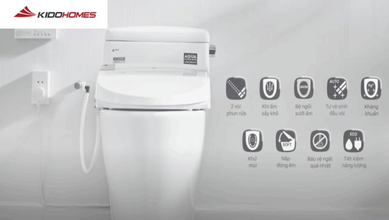 Nắp rửa điện tử Inax: Giảm thiểu chi phí sử dụng giấy vệ sinh.