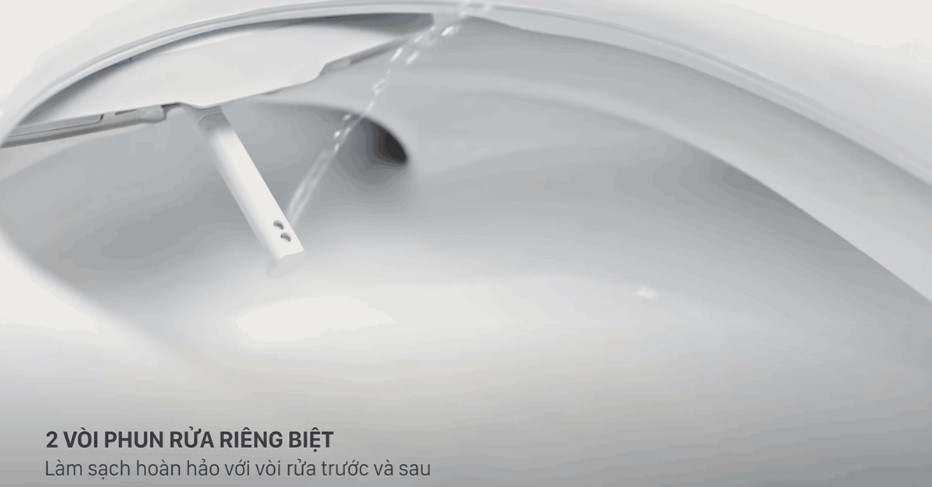 Những tính năng vượt trội của nắp bồn cầu điện tử INAX: tính năng 2 vòi rửa riêng biệt