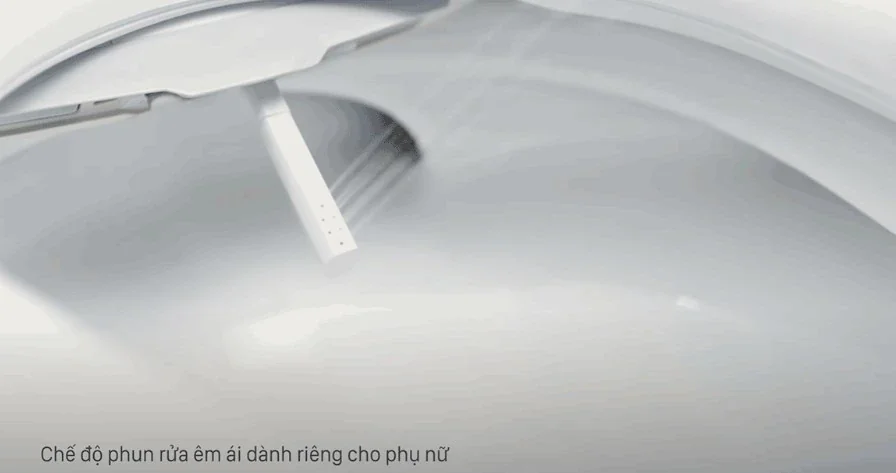Những tính năng vượt trội của nắp bồn cầu điện tử INAX: tính năng vòi rửa dành cho nữ