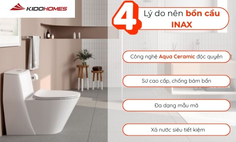 4 mẫu bồn cầu INAX 1 khối khiến bạn muốn “chốt đơn” ngay! 4 mẫu bồn cầu INAX 1 khối khiến bạn muốn “chốt đơn” ngay!
