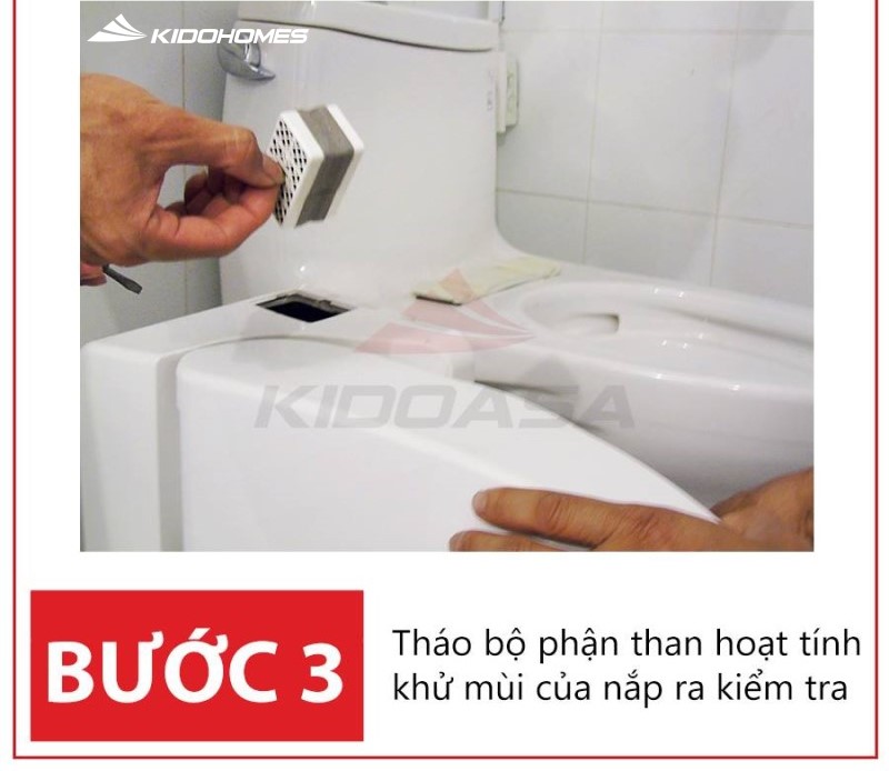 Các bước vệ sinh nắp rửa điện tử của bồn cầu thông minh