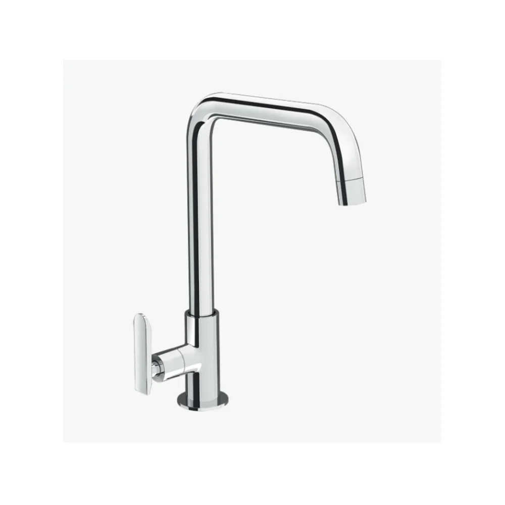 Vòi rửa bát INAX SFV-30 dạng chữ L mạ Crom Niken tay gạt phẳng nước lạnh