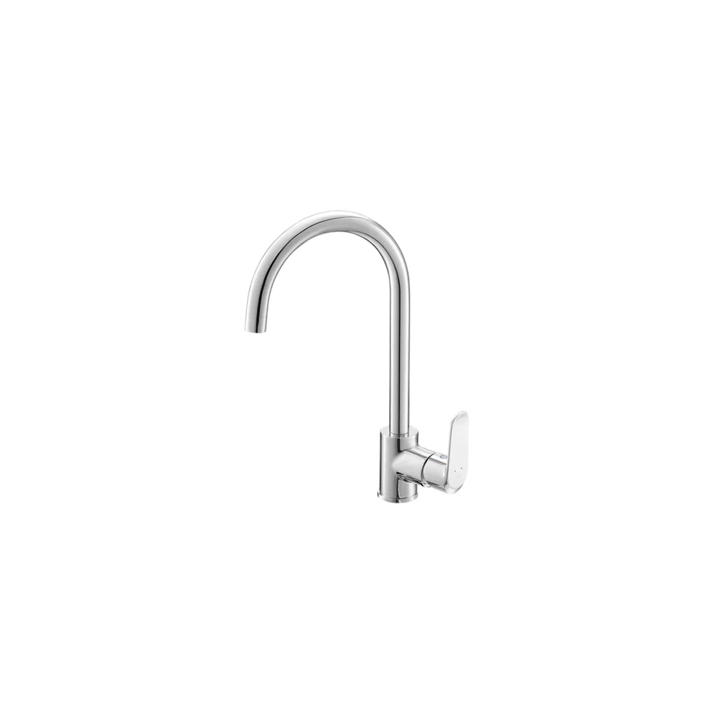 Vòi rửa bát INAX SFV-800S cổ ngỗng mạ Crom Niken tay gạt đơn nóng lạnh
