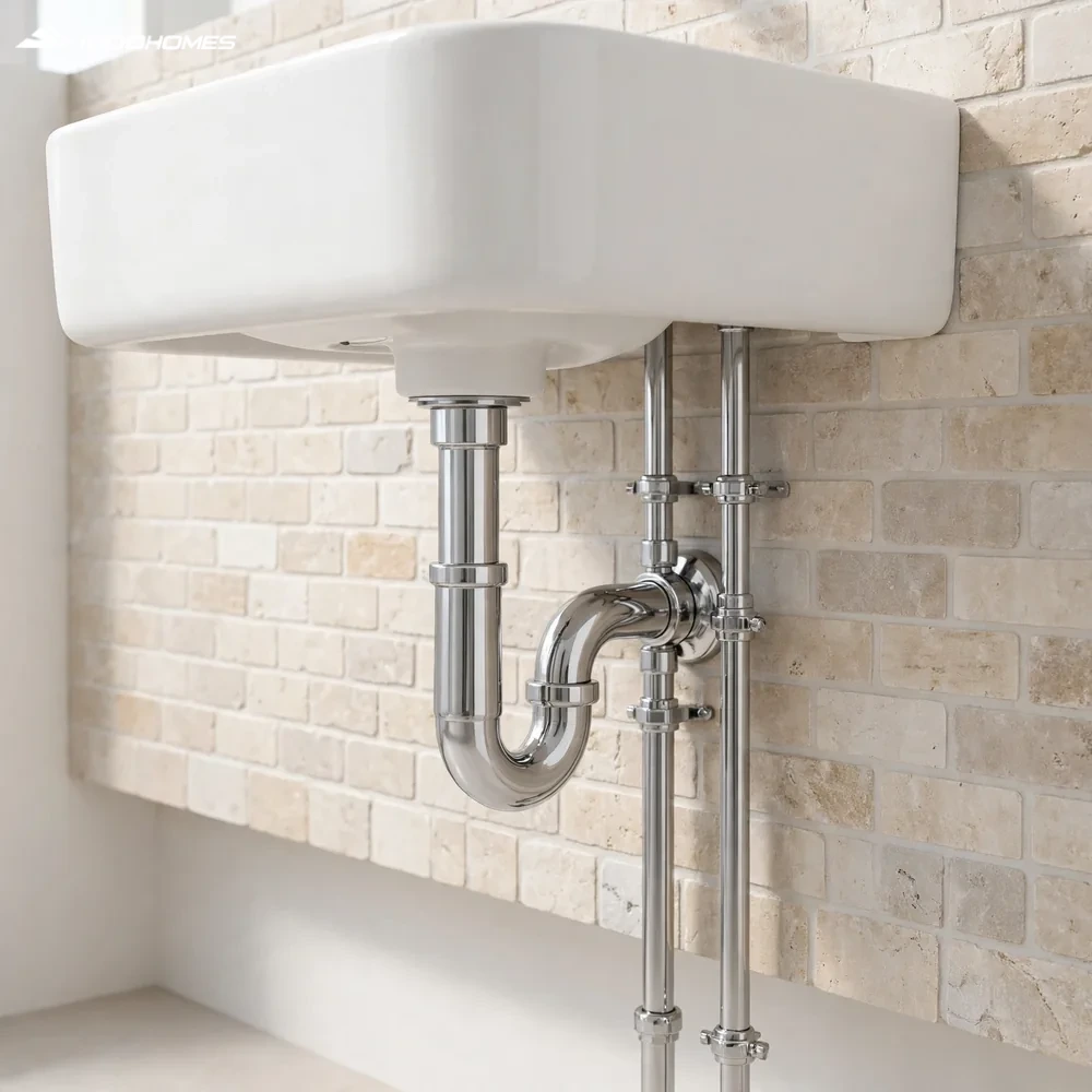 Xi phông chậu rửa mặt INAX LF-21PA Ống thải mạ Crom